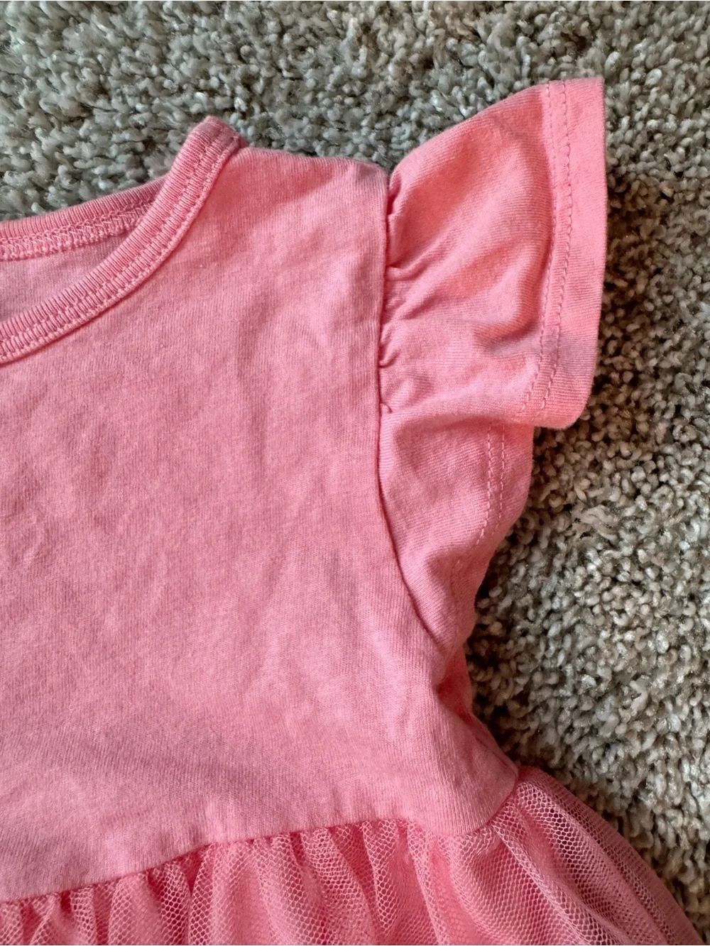 Carter’s Toddler Girl Outfit Bundle Size 2T Pink Tulle Top Tuttu Denim Shorts